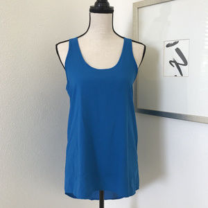 🌹🌹Frenchi Blue Cami Top size M Racer Back Hi-Lo